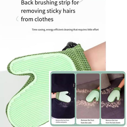 All-in-One Grooming Mist Glove for Pets, Grooming Mist Glove for Pets, Say Goodbye to Messy, Use Soothing Spray, Micro-Fine Spray to Lock Dandruff and Loose Hair (blue).