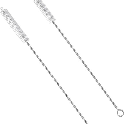 2 PCS Straws Cleaning Brush Extra Wide 10mm diam Straw Brush for Washing Ss Drink Straws Tea Pot Spout Glass Bottles Mini Micro Pipe（12 inches）.