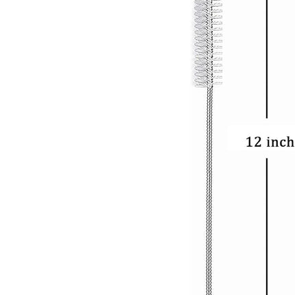 2 PCS Straws Cleaning Brush Extra Wide 10mm diam Straw Brush for Washing Ss Drink Straws Tea Pot Spout Glass Bottles Mini Micro Pipe（12 inches）.