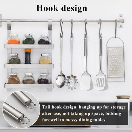 Stainless Steel Spatulas Set,  Silver Slotted Turner, Solid Turner, Heavy Duty Sturdy Kitchen Spatula High Heat Resistant, Ideal Cookware for Fish,Eggs,Pancakes, Dishwasher Safe, Easy to Clean.