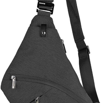 Sling Bag Male Front Cross Body Bag Anti-theft Safety Chest Pocket Pouch Shoulder Bag for Men.