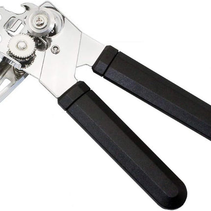 Stainless Steel and PP Multifunctional Can Opener with Ergonomic Design.
