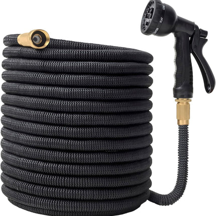 75FT Expandable Garden Hose with 8 Spraying Modes, Shut-Off Valve, Handy Water Pipe for Watering Garden and Washing Car, Expandable Water Hose Tool for Home Use.