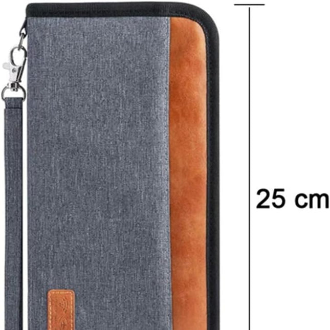 Travel Passport Wallet Family Passport Holder Documents Organizer with RFID Blocker for Men & Women.