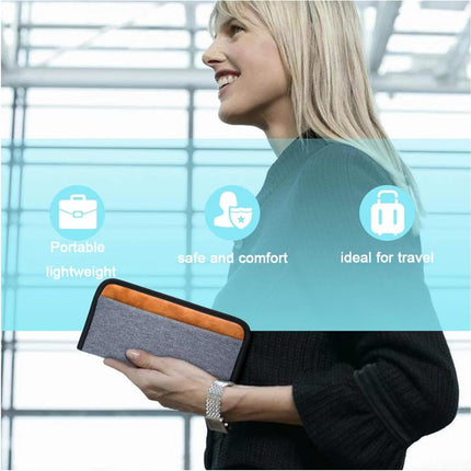 Travel Passport Wallet Family Passport Holder Documents Organizer with RFID Blocker for Men & Women.