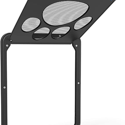 Pet Screen Door Sliding Screen Dogs Door with Magnetic Flap Lock Automatically for Medium Large Dogs.