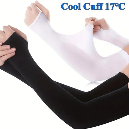 UV Sports Arm Sleeves for Running, Cycling, Fishing, and Outdoor Activities with Cooling and Sunscreen Features.