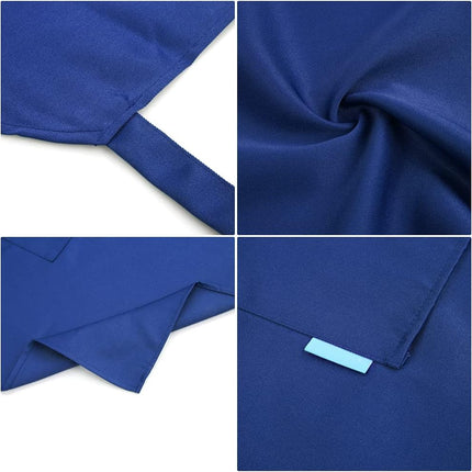 Adjustable Multi-Purpose Aprons for Men and Women with Long Waist Ties and Front Pockets, Polyester Cotton Blend.