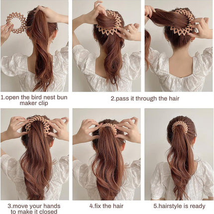 Stylish Women's Hair Claw Clip Plastic Hair Ornament in OPP Bag - 3 Pack.