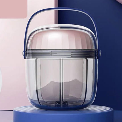 Portable Rotating Organizer Box - 7 Compartment PC Material for, Travel Storage, Design.