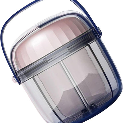 Portable Rotating Organizer Box - 7 Compartment PC Material for, Travel Storage, Design.
