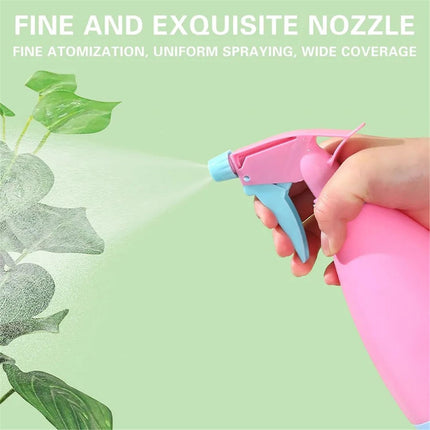500ml Dual-Mode PP Spray Bottle with Adjustable Stream/Mist, Pink/Blue, 16oz, 8x21cm, 55g for Home, Office, Hospitality & Outdoor Use.