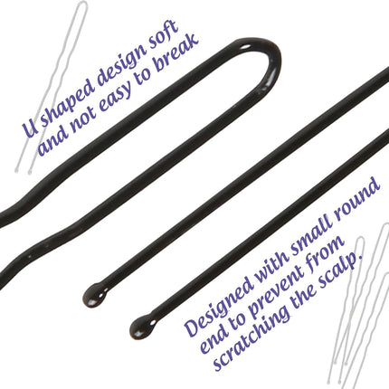 Hair Donut Bun Maker Set - 4 Bun Shapers, 20 Invisible Nets, 5 Elastics, 20 Bobby Pins (Black).