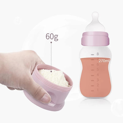 2 PCS 4 Layers Baby Milk Powder Dispenser, Milk Powder Pots,Food Storage Tank, Candy Storage Tank, Formula Dispenser Portable Milk Powder Formula Dispenser Container Pot Box Milk Cans Snack Storage.