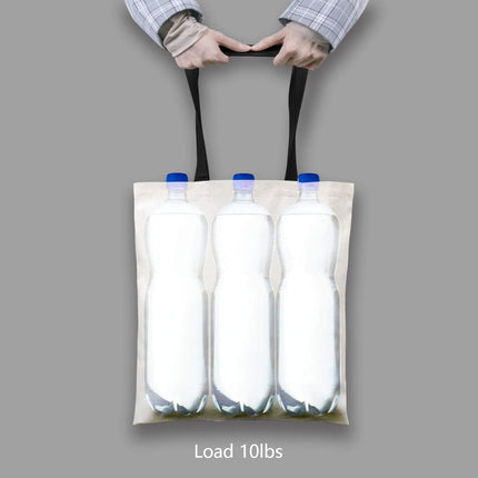 6-Pack Economical Cotton Tote Bag, Lightweight Medium Reusable Grocery Shopping Cloth Bags, Suitable for DIY, Advertising, Promotion, Gift, Activity.