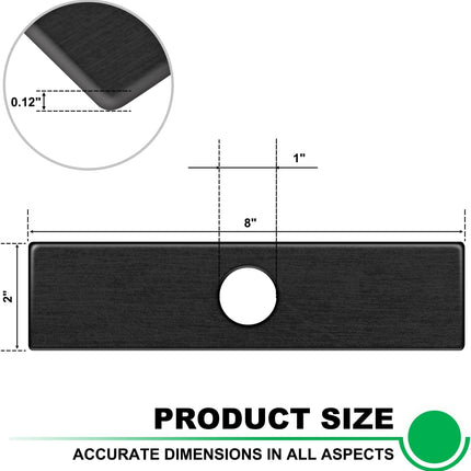 6Pack Edger Blades 8X2 Hole Diameter 1" Eco Edger Blade Replacement Compatible with Echo 720-237-001, Maruyama 216062. Green Machine 237001.