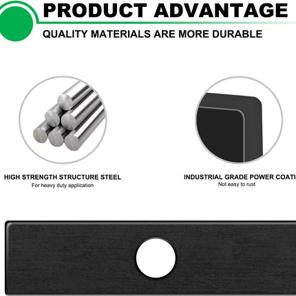 6Pack Edger Blades 8X2 Hole Diameter 1" Eco Edger Blade Replacement Compatible with Echo 720-237-001, Maruyama 216062. Green Machine 237001.