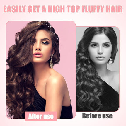 2 Pcs Wind Shaping Styling Comb for Fluffy Bangs,No-Trace Hair Root Lifting Hair Volume Clip,Easy High Crown Volume Tool,Quick Hair Styling Tools Volumizing Hair Clips for All Hair Types (Rose Red).