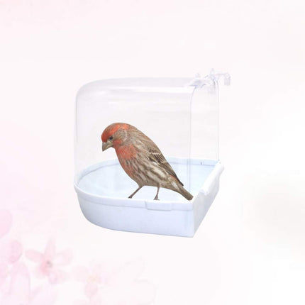 Cage Style Bird Bath, Acrylic Bird Bath Box, Parrot Bird Accessories, Bird Bath Bathtub, Large Bird Bath.