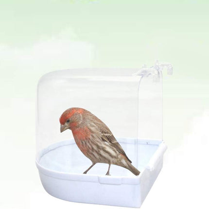 Cage Style Bird Bath, Acrylic Bird Bath Box, Parrot Bird Accessories, Bird Bath Bathtub, Large Bird Bath.
