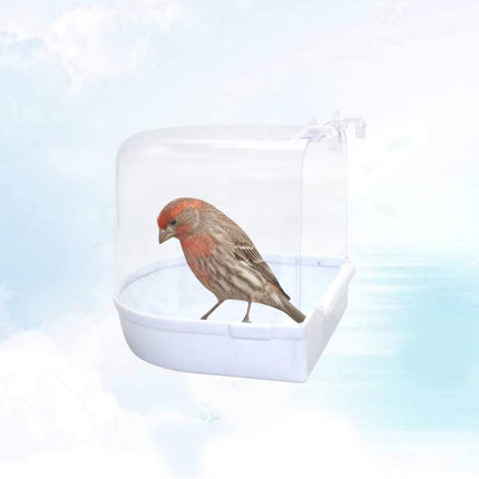 Cage Style Bird Bath, Acrylic Bird Bath Box, Parrot Bird Accessories, Bird Bath Bathtub, Large Bird Bath.