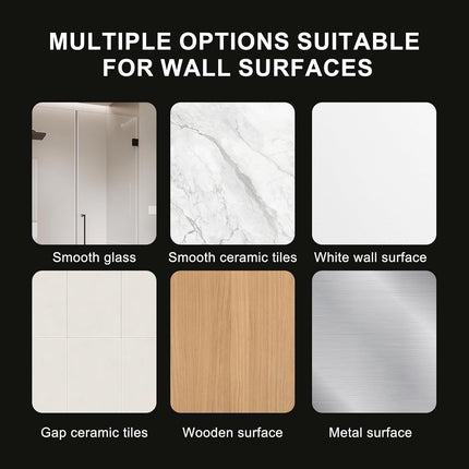 Strong Adhesive Adjustable Shower Head Holder- Wall Mounted Heavy Duty Shower Head Shelf Bracket, Plastic Bracket Stick on Wall, Mount ABS- Shower Head Holder for Handheld Shower Heads (Grey).
