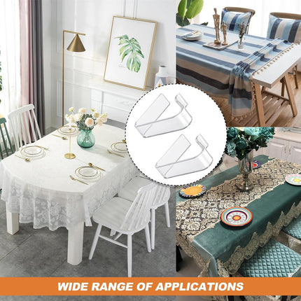 Picnic Table Cloth Clips Outdoor, 12 Pcs Plastic Tablecloth Clips Clear Table Cloth Holder Cover Clip for Tablecloth Indoor Home.