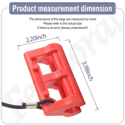 Red Hydraulic Steering Locks, Outboard Motor Steering Lock for Most Steering Cylinder Rods On Outboard Engines, in Position When Towing - Transom Savers for Outboard Motor Trailering/Transport.