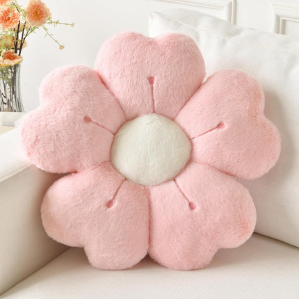 Flower Pillow, Flower Shaped Pillow Decorative Throw Pillows for Bed Couch, Cute Daisy Pillow Dorm Decor Floor Seating Cushion (Pink, 19.6 Inches).