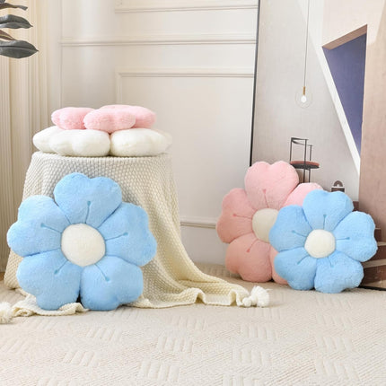 Flower Pillow, Flower Shaped Pillow Decorative Throw Pillows for Bed Couch, Cute Daisy Pillow Dorm Decor Floor Seating Cushion (Pink, 19.6 Inches).