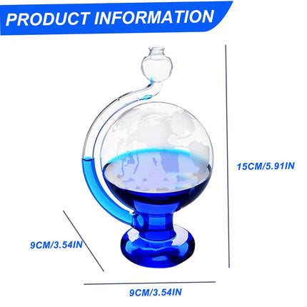 Storm Glass Weather Predictor, Visual Barometric Pressure Gauge, Portable Glass Barometers for The Home Office Desktop Decor Gifts.