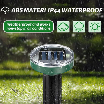Mole Repellent 10 Packs, Outdoor Solar-Powered Animal Repellent, Waterproof Mole Killer Traps for Garden, Yard, Lawn,Effectively Repels Groundhog Snake Vole.