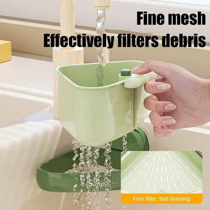 Sink Strainer Basket, 2025 New Faucet Hanging Strainer, Self-Cleaning Kitchen Sinks Food Waste Catcher for Dishwashing, RV, Small Spaces (2PCS).