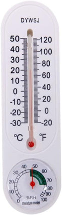 Indoor Outdoor Thermometer Wall Thermometer,Thermometer Hygrometer Humidity Monitor Temperature Humidity Gauge Meter with Celsius/Fahrenheit (℃/℉) for Patio Garden(White).