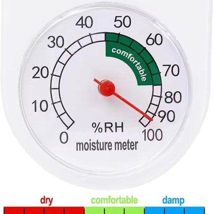 Indoor Outdoor Thermometer Wall Thermometer,Thermometer Hygrometer Humidity Monitor Temperature Humidity Gauge Meter with Celsius/Fahrenheit (℃/℉) for Patio Garden(White).