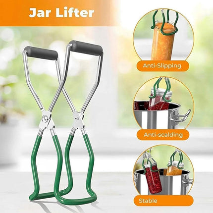 3PCS Canning Essentials Kit - Magnetic Lid Lifter, Canning Supplies Canning Kit, Wide Mouth Canning Funnel Anti-Scald Clip Kitchen Tools for Canning Jars.