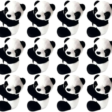 Mini Panda Figurines,Cute Panda Bamboo Toys Panda Cake Decoration,Panda Clips Curtain Holder,Home Decoration Plant Pots Bonsai Craft Decor,Chinese Style Souvenir.
