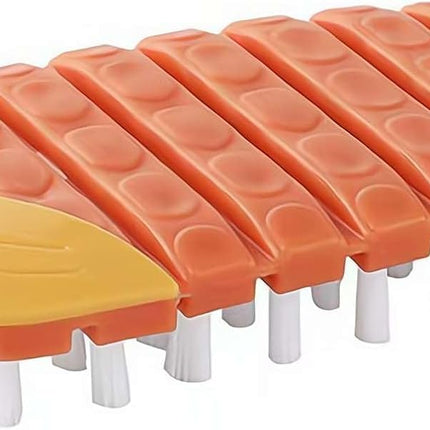 Vegetable Brush,Potato Brush Cleaning Brush,Multiple Fruit Vegetable Cleaning Brush,Vegetable Brush Scrubber for All Kinds Fruits Vegetables (Orange).