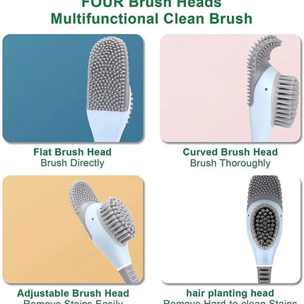 Diving Duck Toilet Brush,Soft Silicone Flex Toilet Brush and Holder,Cartoon Duck Deep Cleaning Bathroom Brush Toilet Accessory,Creative Wall-Mounted Silicone Toilet Cleaner Brush.
