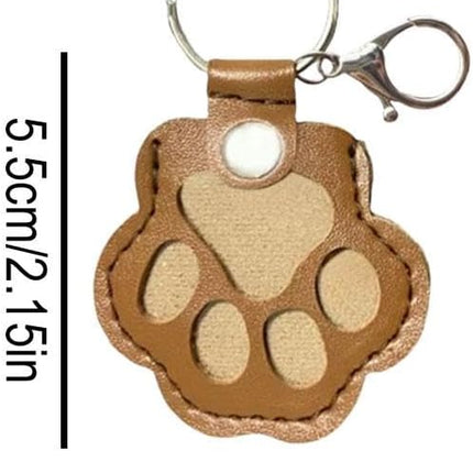 3 Pcs Dog Fur Storage Keychain - Cat Paw Shaped Keychain Pet Hair Keepsake Keyring, Handmade Key Holder for Collecting Cat and Dog Hair, Pet Memorial Gift.