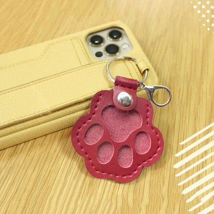 3 Pcs Dog Fur Storage Keychain - Cat Paw Shaped Keychain Pet Hair Keepsake Keyring, Handmade Key Holder for Collecting Cat and Dog Hair, Pet Memorial Gift.