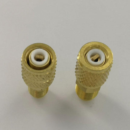 R410 R32 R22 Brass Adapter, Reverse Thread Fitting for R410/R32/R22 Mini Split Systems, Vacuum Pump & Gauge Hose Connector, Easy to Install Durability.