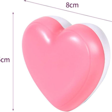 Love Heart Night Lights Plug into Wall - Heart Shape Nursery Nightlight with Light Sensors, Cute Soft LED Nightlight with Soft Warm Light for Bedroom, Nursery, Bathroom, Hallway (White).