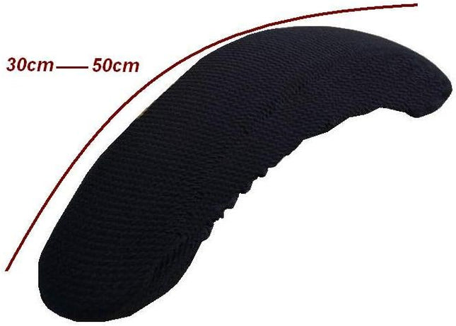 Removable Washable Office Chair Armrest Slipcovers Covers Pads (Black).