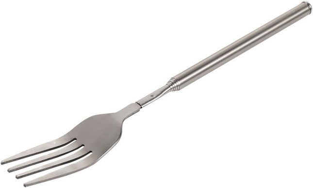 Adjustable Telescopic Fork Extendable Fork Long Fork Toasting Fork Extending Fork Extra Long Fork Extended Fork Stainless Steel, for Eating, Barbecue, Dinner, Dessert, Sausage, Vegetable(8.7~25.4In)….