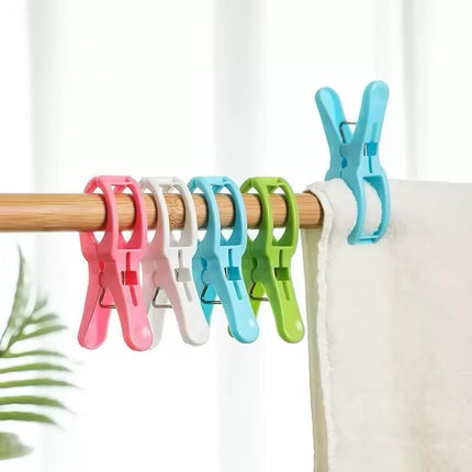 Towel Clips for Beach Chair 10 Pcs, 4.5 in, Color Plastic Lounge Chair Towel Clip, Pool Towel Clips to Prevent Towel Blowing Away, for Family use.