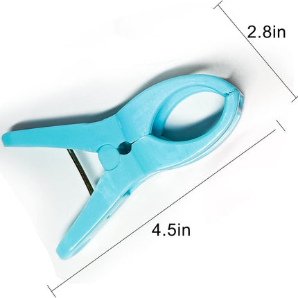 Towel Clips for Beach Chair 10 Pcs, 4.5 in, Color Plastic Lounge Chair Towel Clip, Pool Towel Clips to Prevent Towel Blowing Away, for Family use.