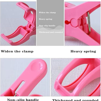 Towel Clips for Beach Chair 10 Pcs, 4.5 in, Color Plastic Lounge Chair Towel Clip, Pool Towel Clips to Prevent Towel Blowing Away, for Family use.
