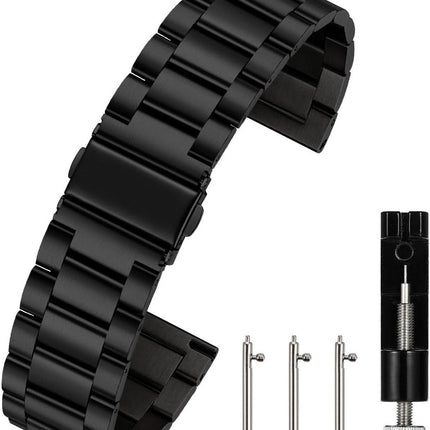 Quick Release Watch Strap,16mm 18mm 20mm 22mm 24mm Premium Solid Stainless Steel Watch Band Replacement.