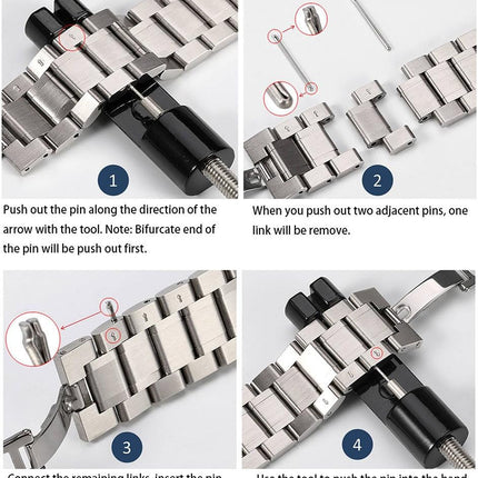 Quick Release Watch Strap,16mm 18mm 20mm 22mm 24mm Premium Solid Stainless Steel Watch Band Replacement.
